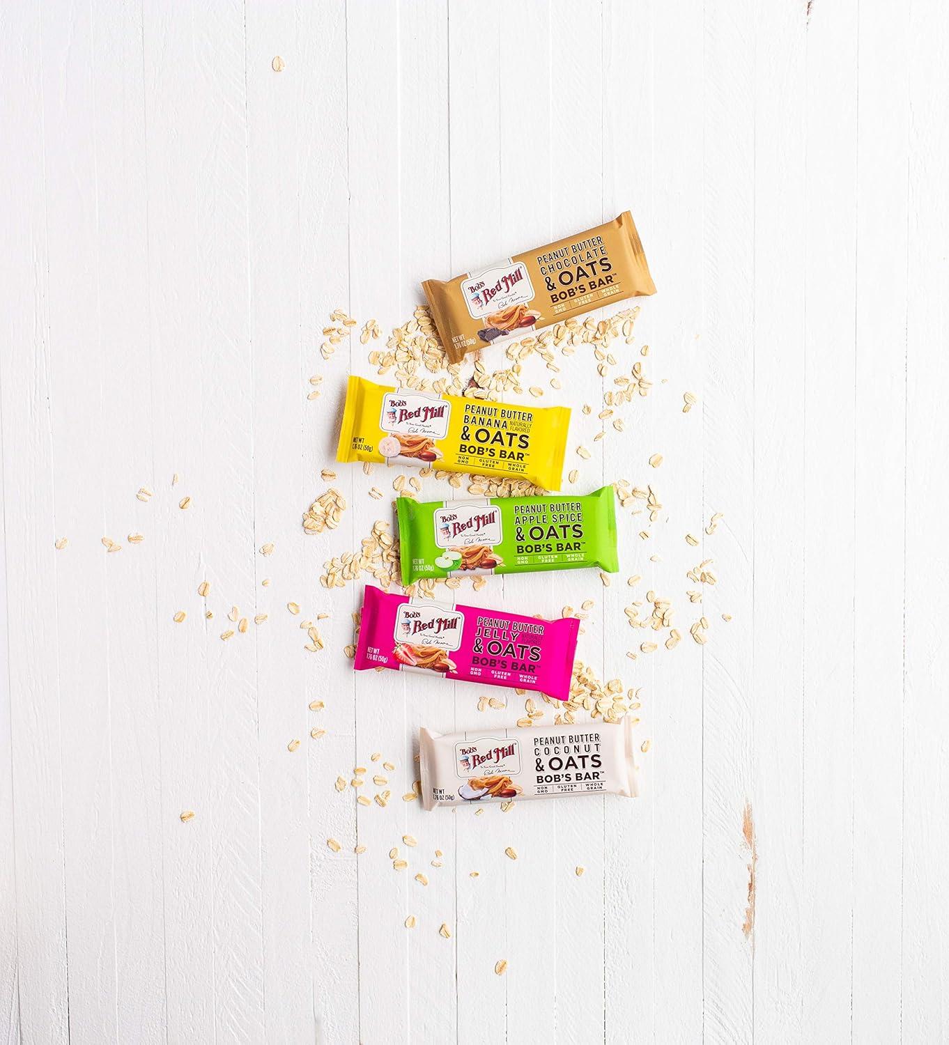 image:imageBobs Red Mill 12pk Peanut Butter Chocolate amp Oats Bar 12 bars Pack of 1 Non GMO Gluten Free KosherBanana