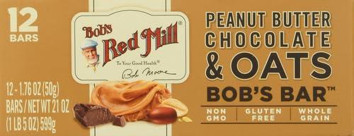 image:imageBobs Red Mill 12pk Peanut Butter Chocolate amp Oats Bar 12 bars Pack of 1 Non GMO Gluten Free KosherChocolate