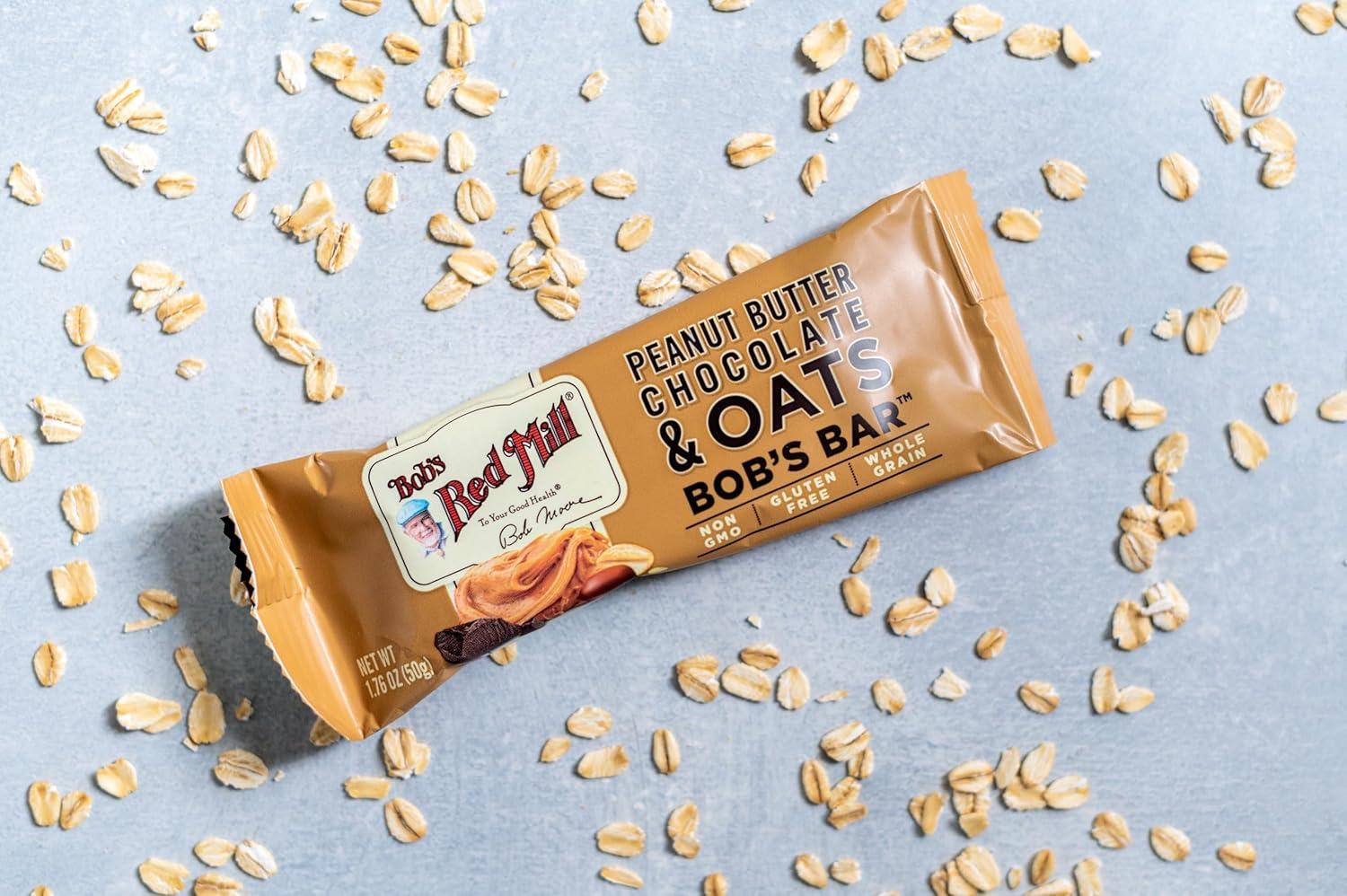 image:imageBobs Red Mill 12pk Peanut Butter Chocolate amp Oats Bar 12 bars Pack of 1 Non GMO Gluten Free KosherChocolate