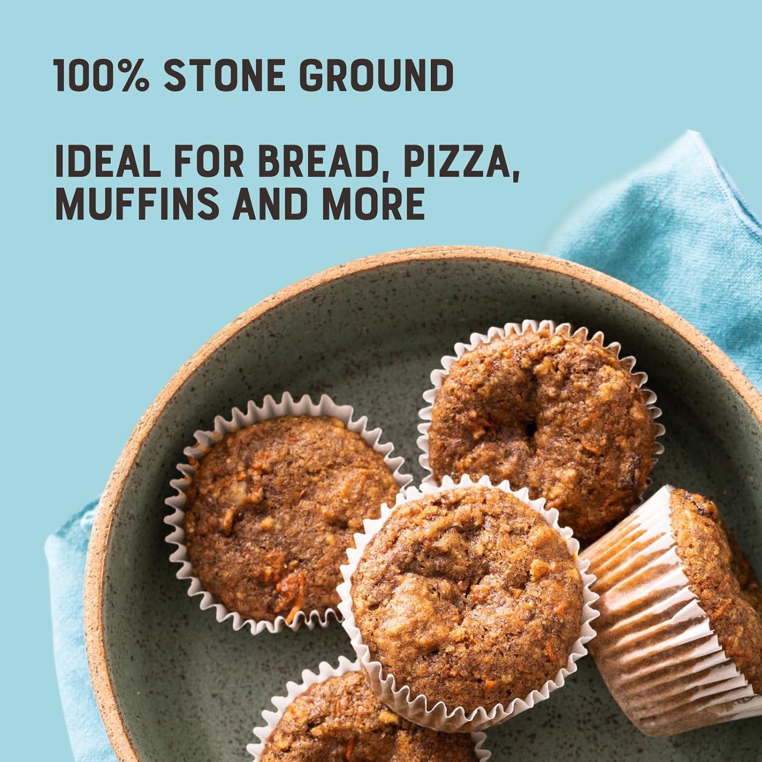 image:imageBobs Red Mill Artisan Bread Flour 3 Pound Pack of 4 Unbleached Unbromated NonGMO VeganWhole Wheat Flour
