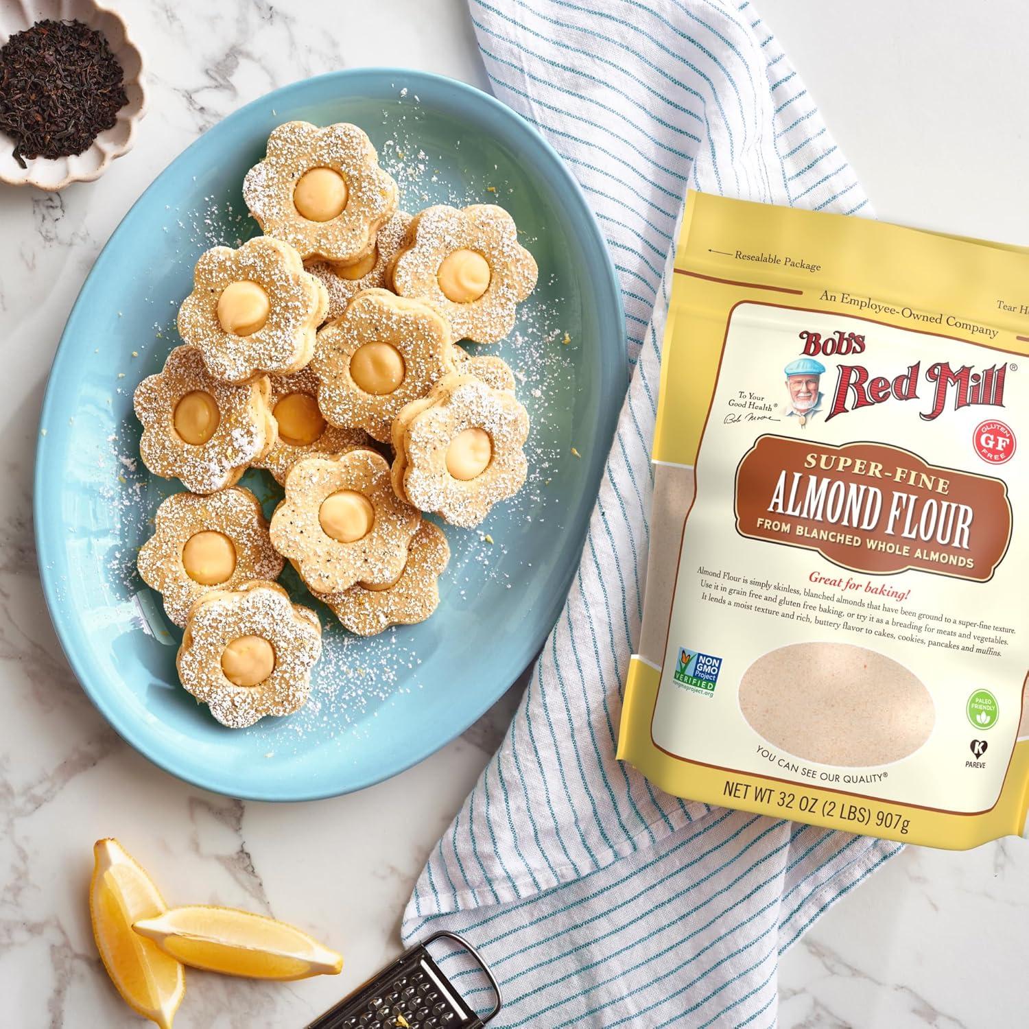 image:imageBobs Red Mill Blanched Almond Flour Finely Sifted 1 Pound Pack of 4 NonGMO Gluten Free Paleo Vegan Keto Friendly32 Ounce Pack of 1