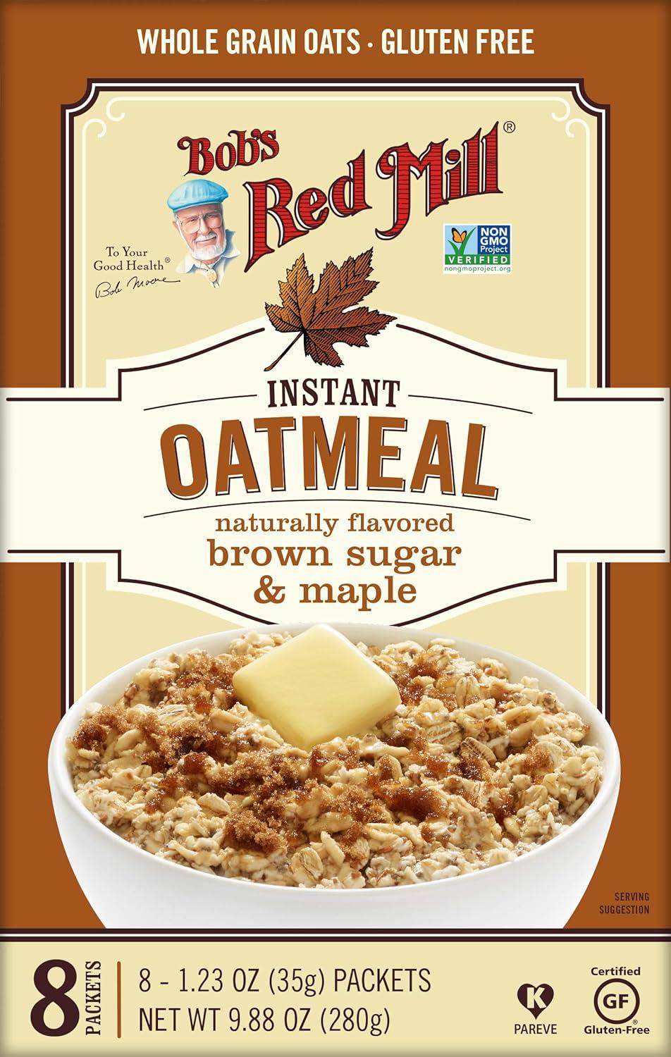 image:imageBobs Red Mill Brown Sugar amp Maple Oatmeal Packets 8 packets Pack of 1 Non GMO Gluten Free Whole Grain Kosher988 Ounce Pack of 1
