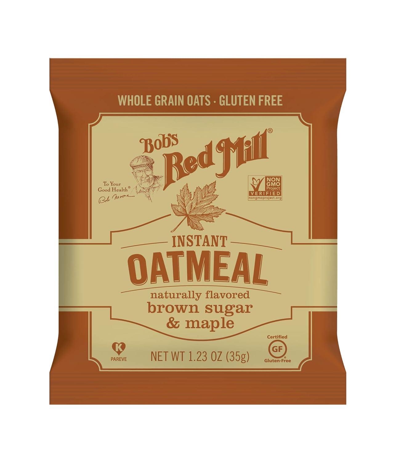 image:imageBobs Red Mill Brown Sugar amp Maple Oatmeal Packets 8 packets Pack of 1 Non GMO Gluten Free Whole Grain Kosher988 Ounce Pack of 1