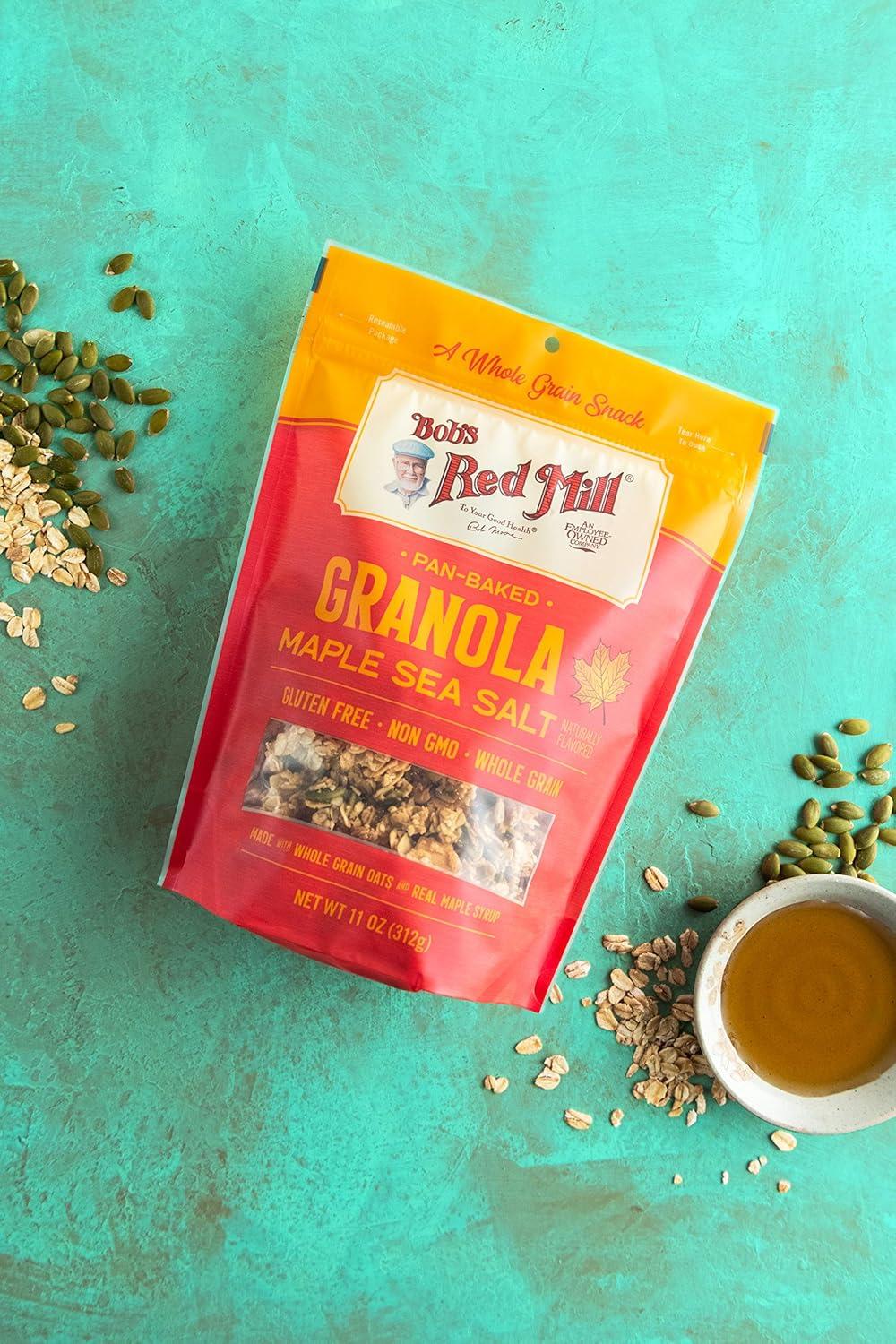 image:imageBobs Red Mill Maple Sea Salt Granola 11oz Pack of 6 Non GMO Whole Grain KosherMaple Sea Salt