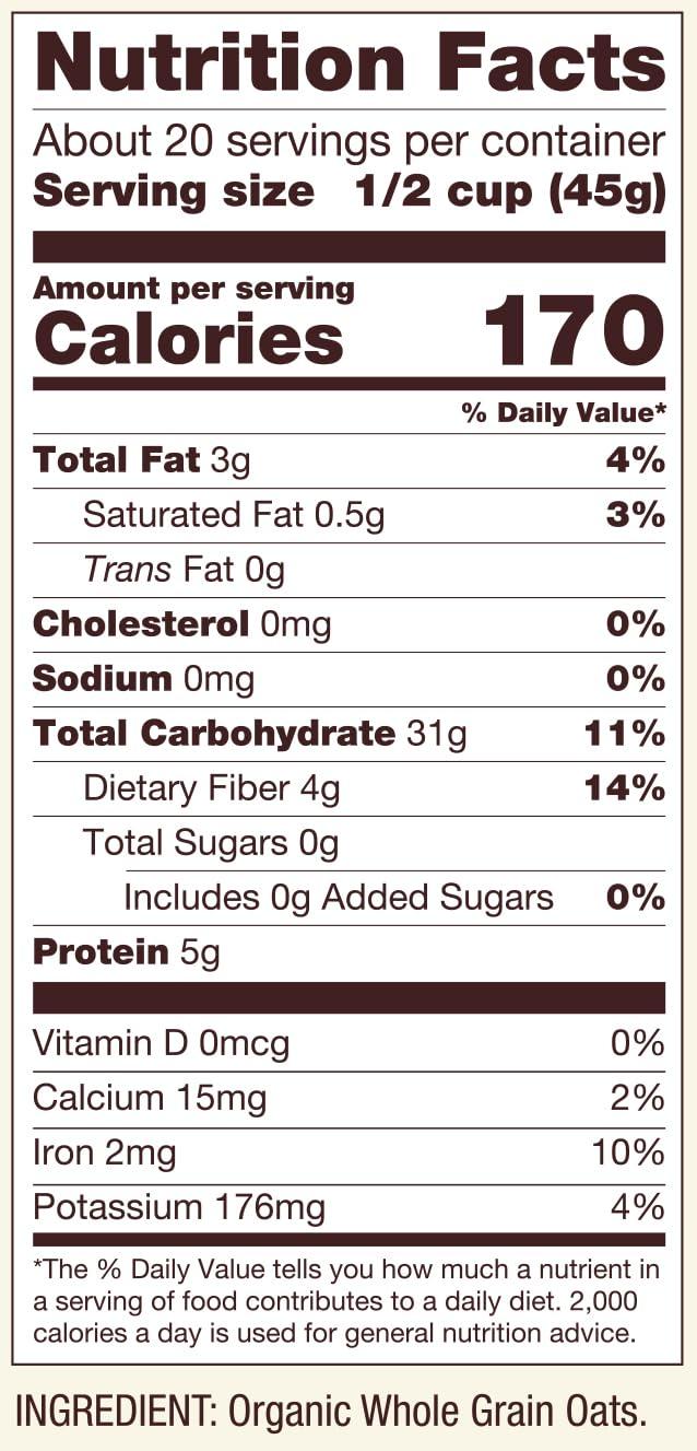 image:imageBobs Red Mill Organic Quick Cooking Rolled Oats 32oz Pack of 4 Non GMO Whole Grain Vegan KosherOG Quick