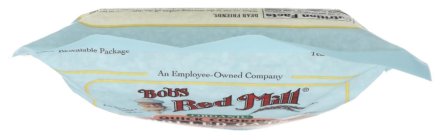 image:imageBobs Red Mill Organic Quick Cooking Rolled Oats 32oz Pack of 4 Non GMO Whole Grain Vegan KosherOG Quick