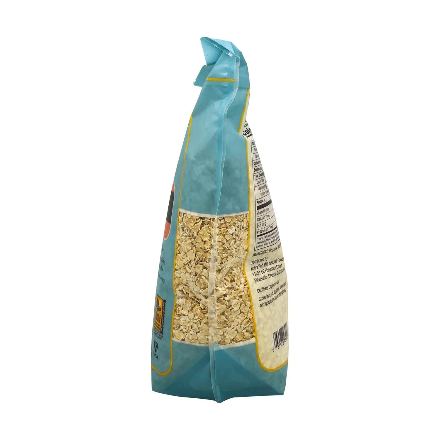 image:imageBobs Red Mill Organic Quick Cooking Rolled Oats 32oz Pack of 4 Non GMO Whole Grain Vegan KosherOG Quick
