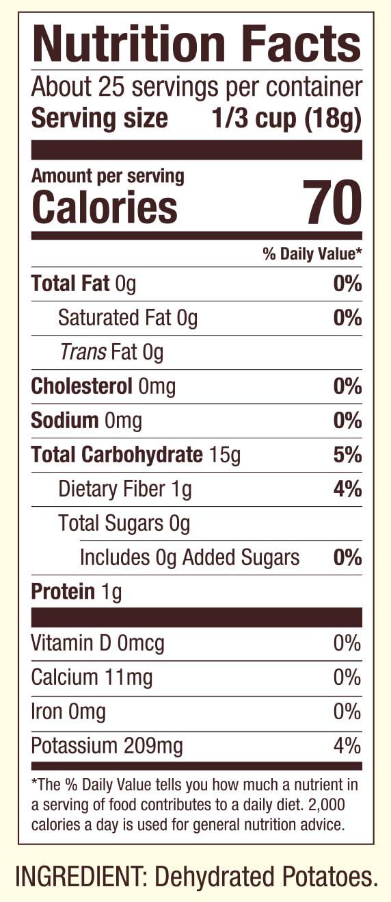 image:imageBobs Red Mill Potato Flakes 16oz Pack of 4 Non GMO Vegan Kosher16 Ounce Pack of 4