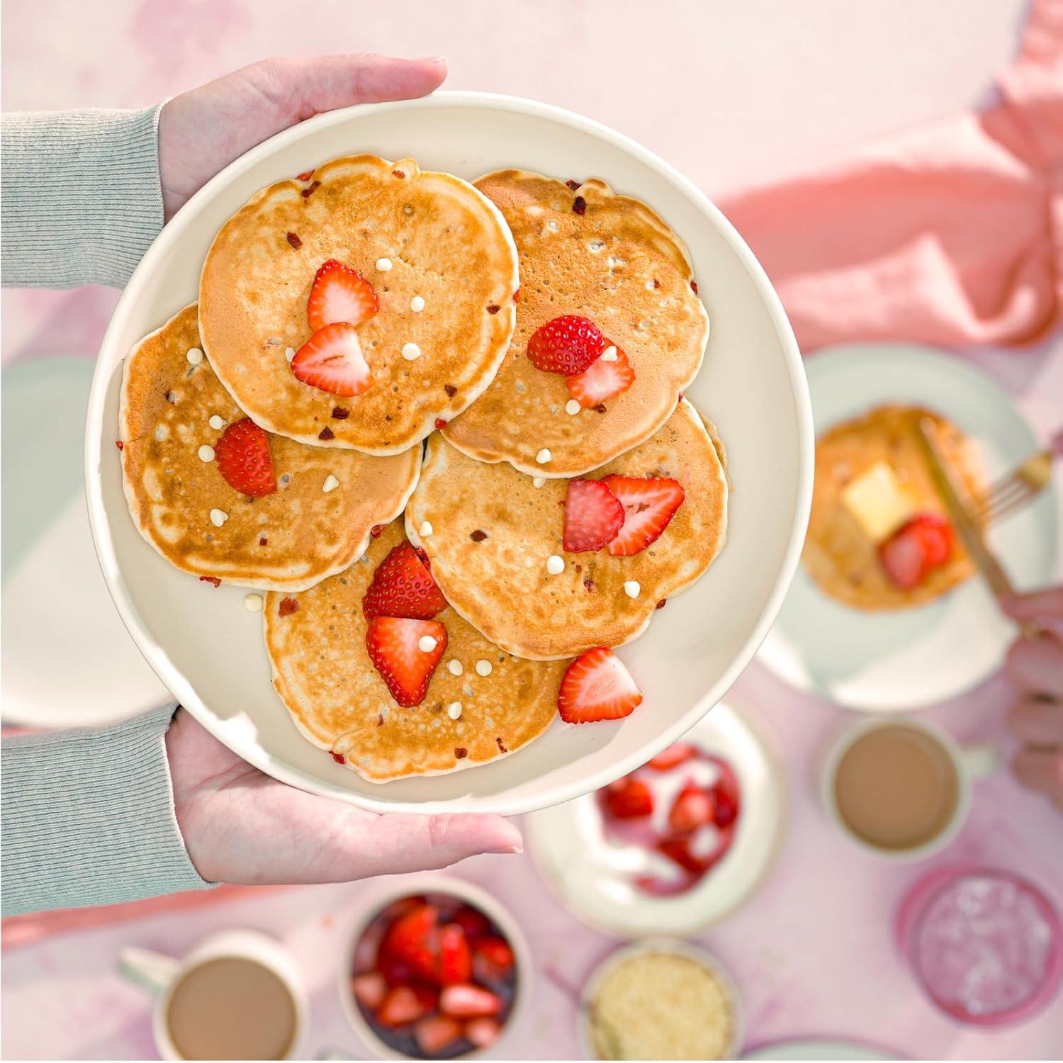 image:imageBobs Red Mill White Chocolate amp Strawberry Pancake Mix 20oz Pack of 4 Just Add Water Makes 3240 Pancakes per BagWhite Chocolate Strawberry