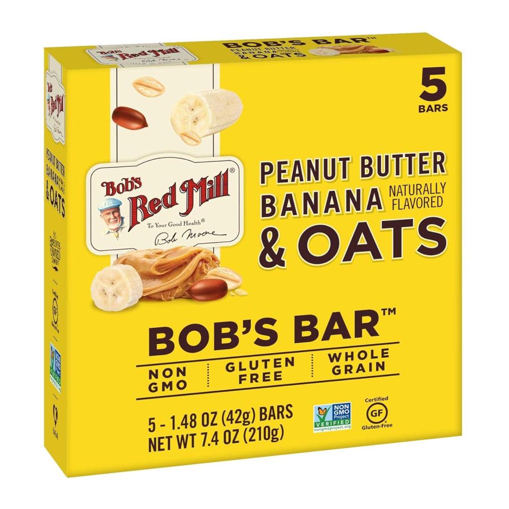 image:imageBobs Red Mill 5pk PB Coconut amp Oats Bar 5 bars Pack of 1 Non GMO Gluten Free KosherBanana