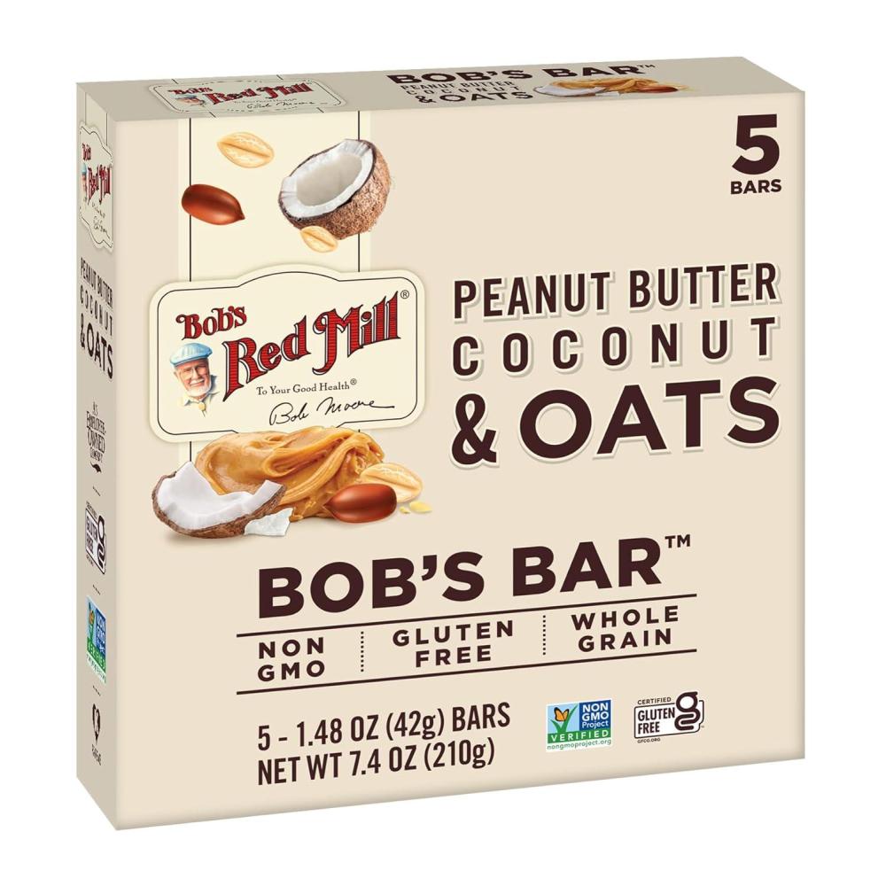 image:imageBobs Red Mill 5pk PB Coconut amp Oats Bar 5 bars Pack of 1 Non GMO Gluten Free KosherCoconut