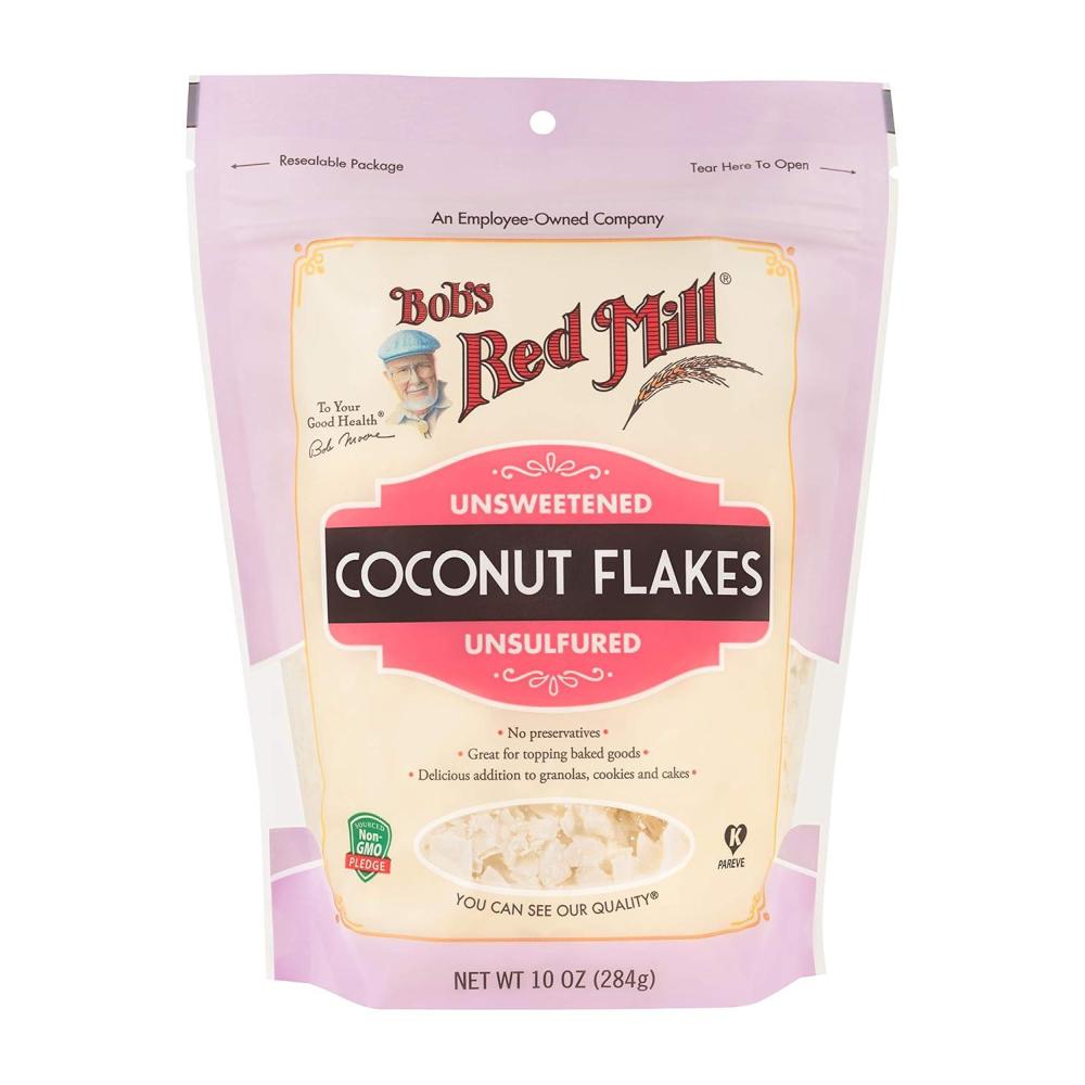 image:imageBobs Red Mill Coconut Flakes 10oz Pack of 4 Non GMO Fair Trade Certified Vegan Paleo Friendly Keto Friendly Kosher10 Ounce Pack of 1