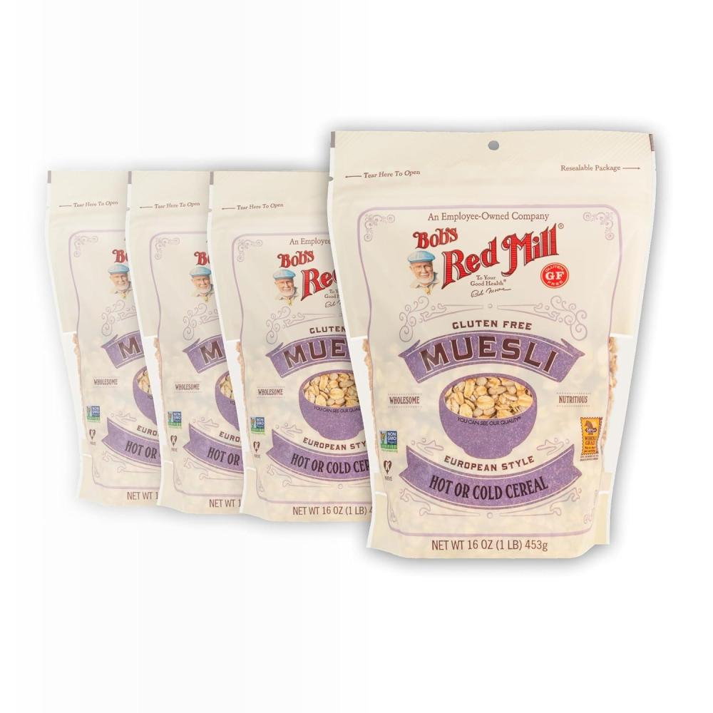 image:imageBobs Red Mill Gluten Free Muesli 16oz Pack of 4 Gluten Free Non GMO Kosher16 ounce Pack of 4