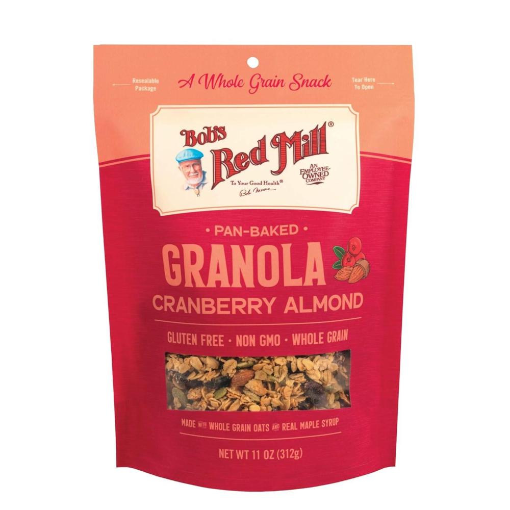 image:imageBobs Red Mill Maple Sea Salt Granola 11oz Pack of 6 Non GMO Whole Grain KosherCranberry Almond