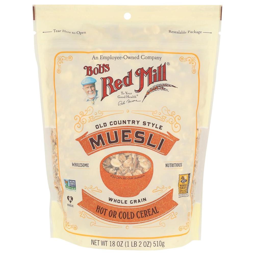 image:imageBobs Red Mill Old Country Style Muesli 40oz Pack of 4  Non GMO Whole Grain Vegan Kosher18 Ounce Pack of 1
