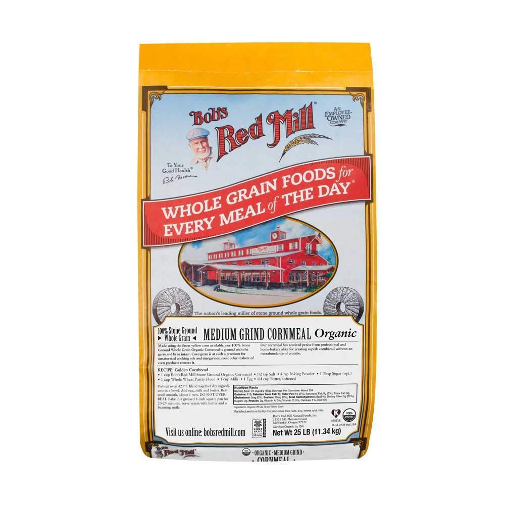image:imageBobs Red Mill Organic Medium Grind Cornmeal 24oz Pack of 4 Non GMO Whole Grain Vegan Kosher400 Ounce Pack of 1