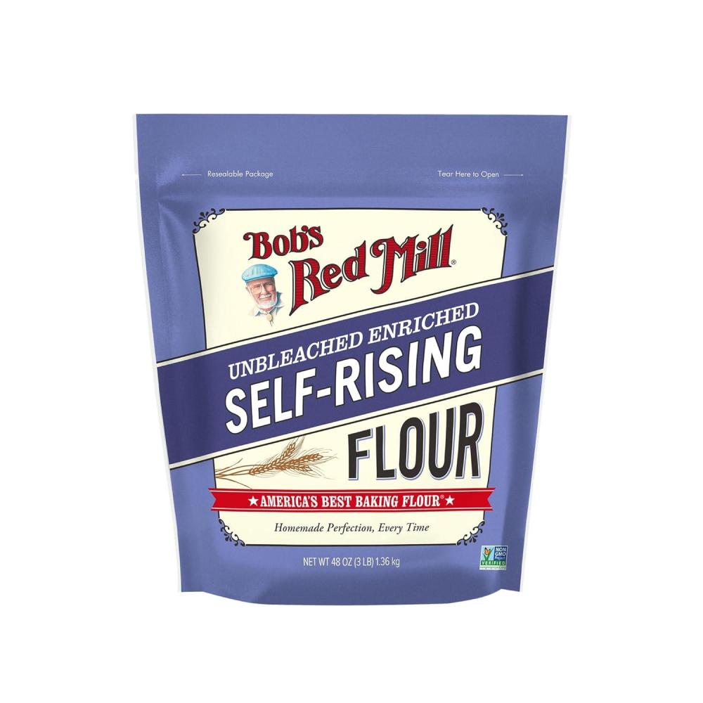 image:imageBobs Red Mill SelfRising Flour 3 lb Bag Ideal for Biscuits Pancakes Quick Breads NonGMO KosherSelf Rising Flour