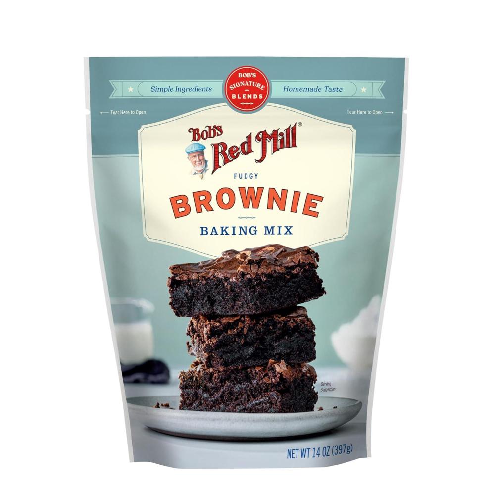 image:imageBobs Red Mill Signature Brownie Baking Mix 14oz Pack of 4 Non GMO KosherBrownie