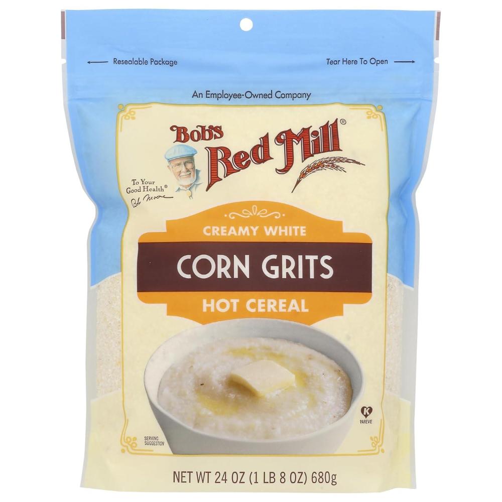 image:imageBobs Red Mill White Corn Grits 24oz Pack of 4 Vegan Kosher24 Ounce Pack of 1
