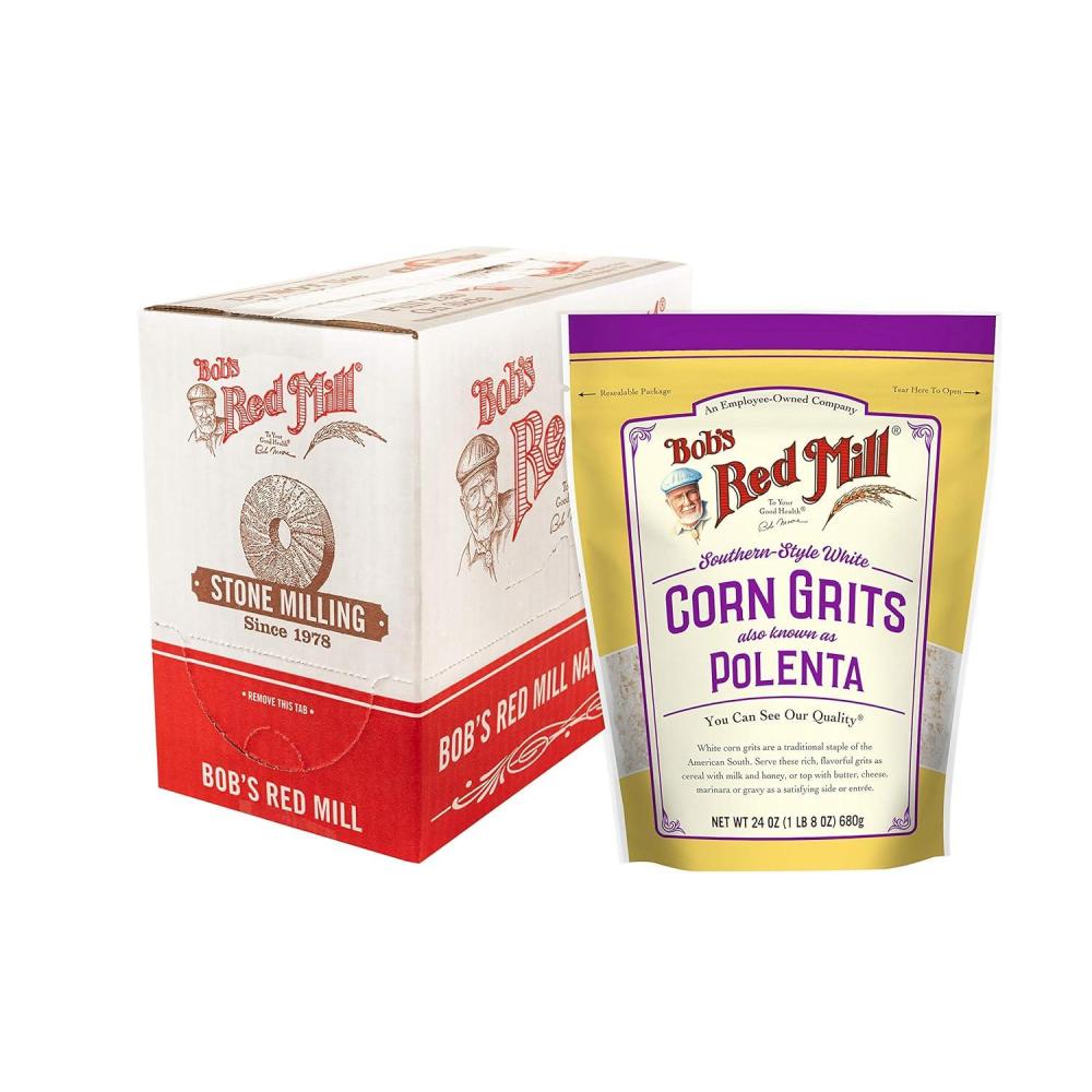 image:imageBobs Red Mill White Corn Grits 24oz Pack of 4 Vegan Kosher96 Ounce Pack of 1