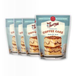 Bob’s Red Mill Cinnamon Swirl Coffee Cake Baking Mix – 18.5 oz Bag (Pack of 4), Simple Clean Ingredients, Homemade Taste, Non-GMO(18.5 Ounce (Pack of 4))