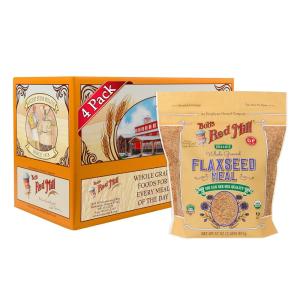 Bob’s Red Mill Organic Flaxseed Meal, 32oz (Pack of 4) – Non GMO, Vegan, Paleo Friendly, Keto Friendly, Kosher(2 Pound (Pack of 4))