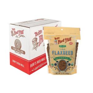 Bob’s Red Mill Organic Flaxseeds, 13oz (Pack of 4) – Non GMO, Vegan, Paleo Friendly, Keto Friendly, Raw, Sproutable, Kosher(13 Ounce (Pack of 4))
