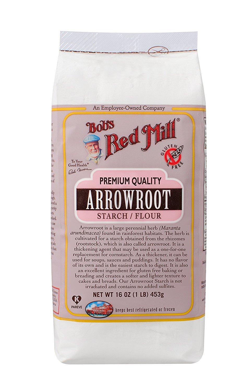image:imageBobs Red Mill Arrowroot Starch 16oz Pack of 4 Non GMO Vegan Paleo Friendly KosherResealable