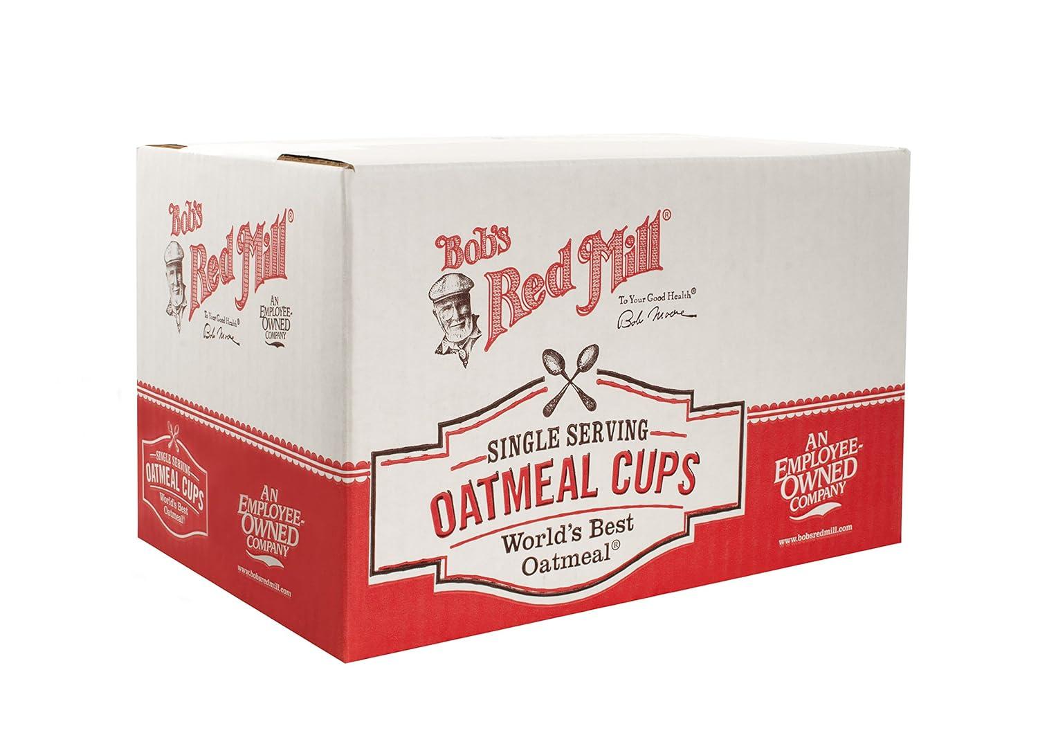 image:imageBobs Red Mill GF Oatmeal Cup Maple amp Brown Sugar 215 Ounce Cup Pack of 12 Non GMO Whole Grain Kosher12 Count Pack of 2