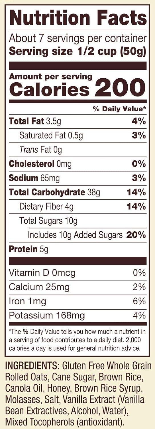 image:imageBobs Red Mill Gluten Free Honey Oat Granola 12oz Pack of 4 Gluten Free Whole Grain KosherHoney