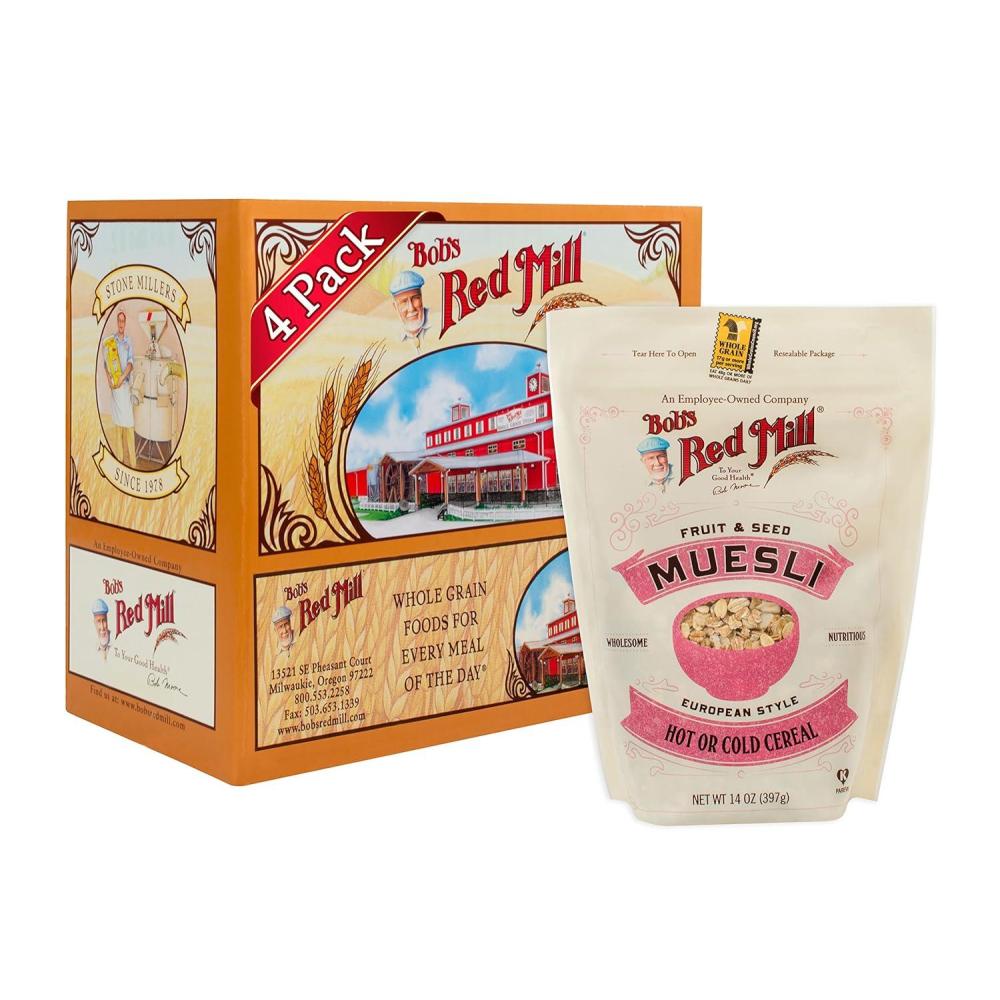 image:imageBobs Red Mill Fruit amp Seed Muesli 14oz Pack of 4 Non GMO Whole Grain Kosher14 Ounce Pack of 4