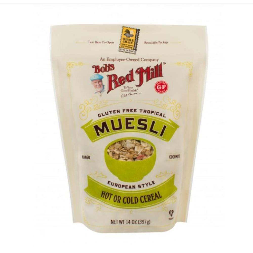 image:imageBobs Red Mill Gluten Free Tropical Muesli 14oz Pack of 4  Gluten Free Non GMO Whole Grain Kosher14 Ounce Pack of 2