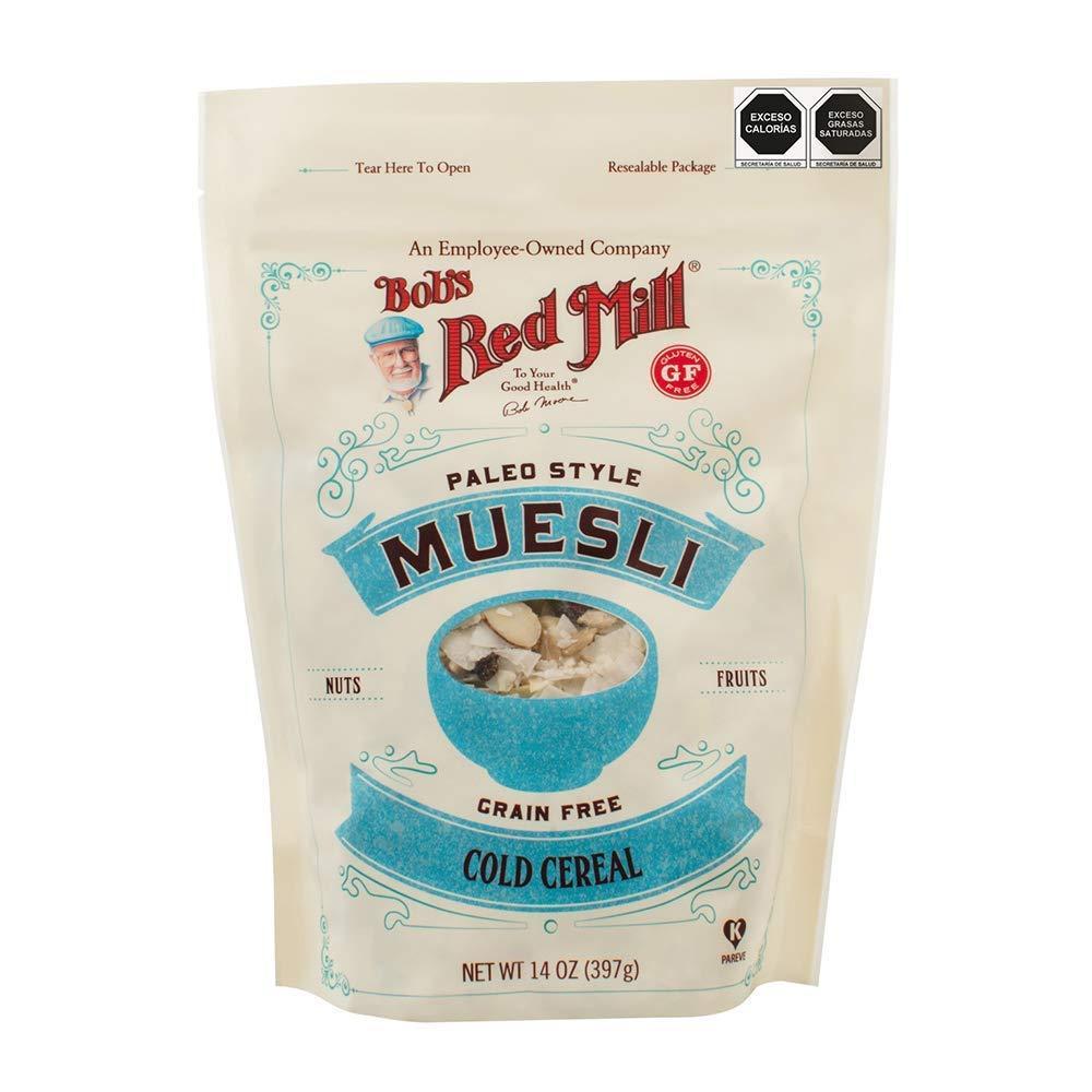image:imageBobs Red Mill Paleo Muesli 14oz Pack of 4  Non GMO Gluten Free Vegan Paleo Friendly Kosher14 Ounce Pack of 3
