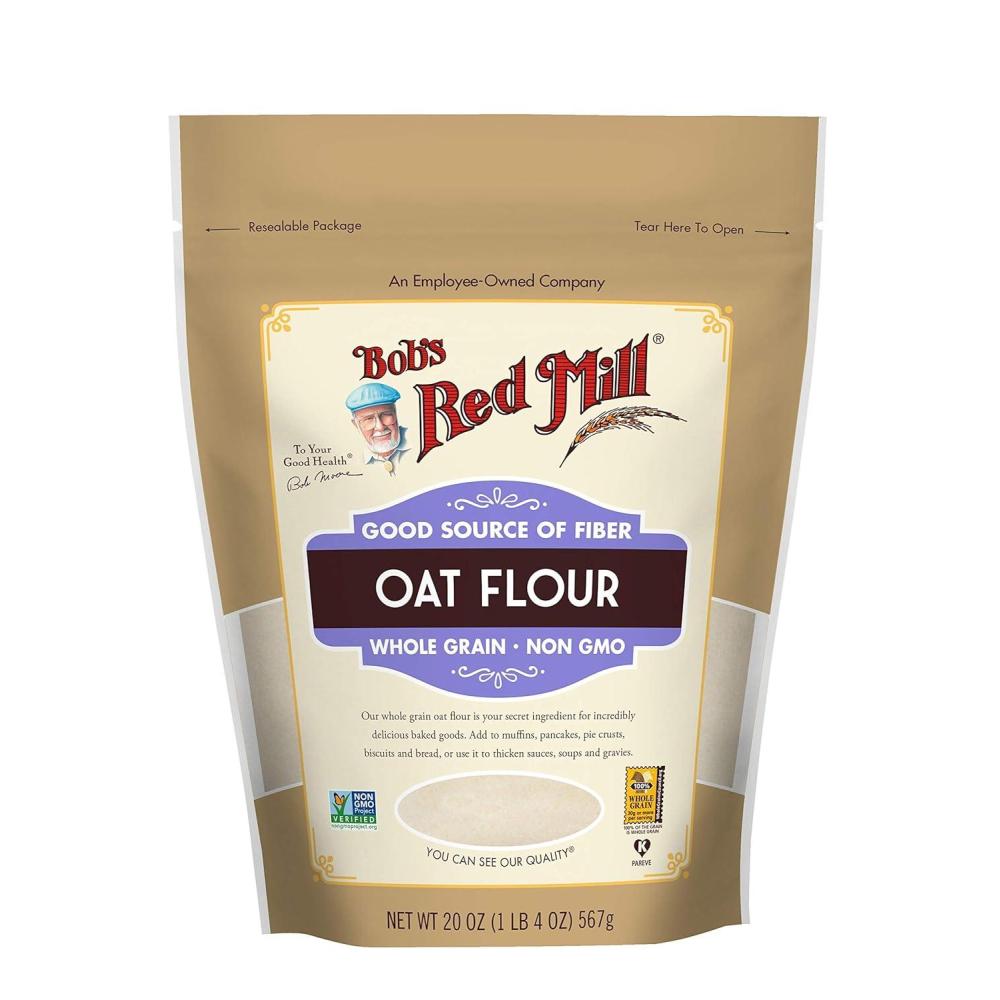 image:imageBobs Red Mill Whole Grain Oat Flour 20oz Pack of 4 Whole Grain Vegan Kosher20 Ounce Pack of 1