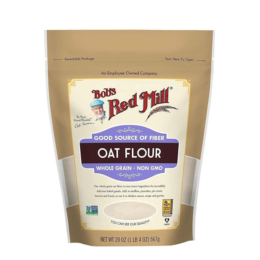 image:imageBobs Red Mill Whole Grain Oat Flour 20oz Pack of 4 Whole Grain Vegan Kosher20 Ounce Pack of 2
