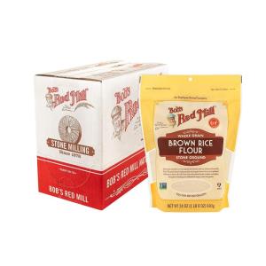 Bob’s Red Mill Brown Rice Flour, 24oz (Pack of 4) – Non GMO, Whole Grain, Vegan, Kosher(24 Ounce (Pack of 4))