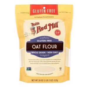 Bob’s Red Mill Gluten Free Oat Flour, 18 oz (Pack of 1) – Gluten Free, Whole Grain, Vegan, Kosher