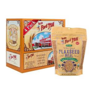 Bob’s Red Mill Organic Flaxseed Meal, 16oz (Pack of 4) – Non GMO, Vegan, Paleo Friendly, Keto Friendly, Kosher(1 Pound (Pack of 4))
