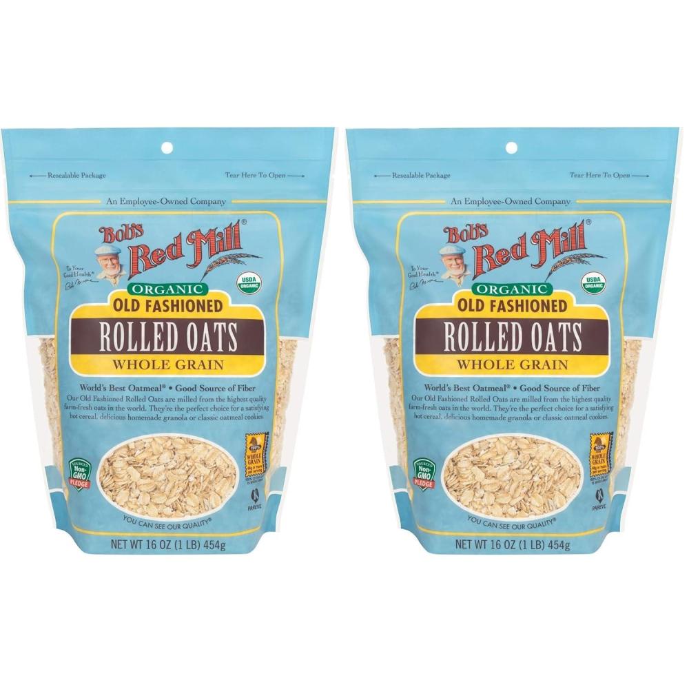 image:imageBobs Red Mill Gluten Free Organic Steel Cut Oats 24oz Pack of 4 Non GMO Whole Grain Vegan Kosher16 Ounce Pack of 2