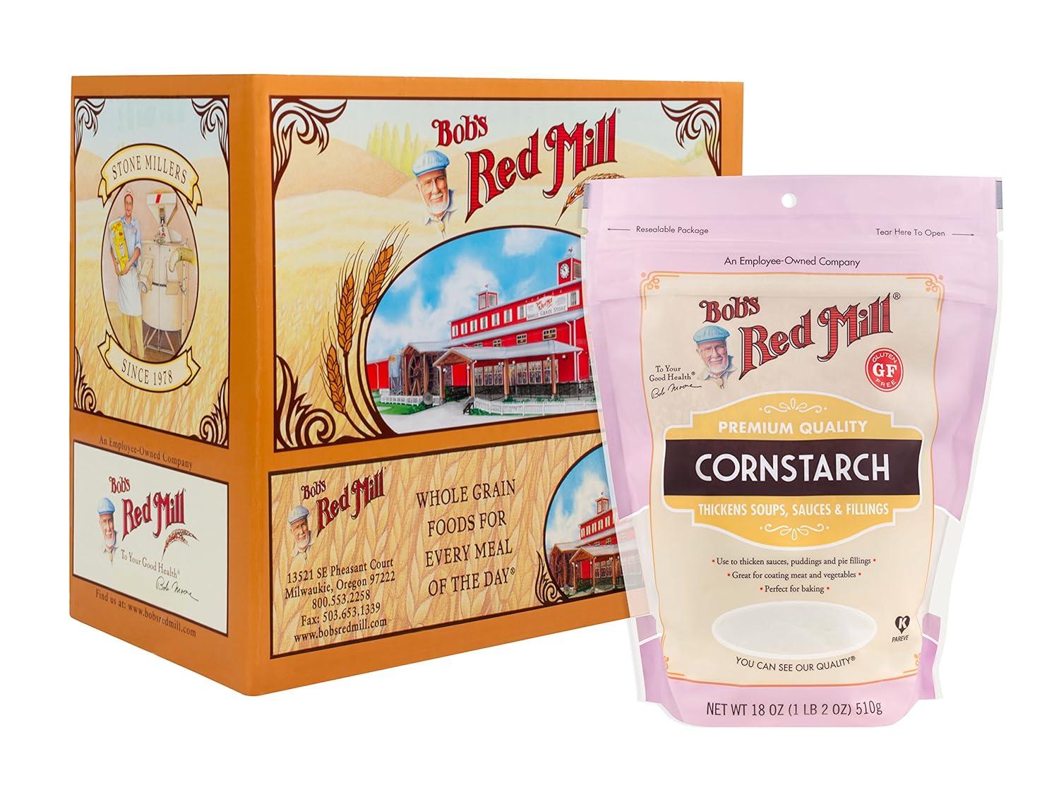 image:imageBobs Red Mill Corn Starch 18oz Pack of 4 Gluten Free Vegan KosherVO