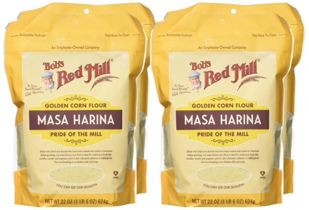 image:imageBobs Red Mill Golden Masa Harina Corn Flour 22oz Pack of 4 Vegan Kosher22 Ounce Pack of 4