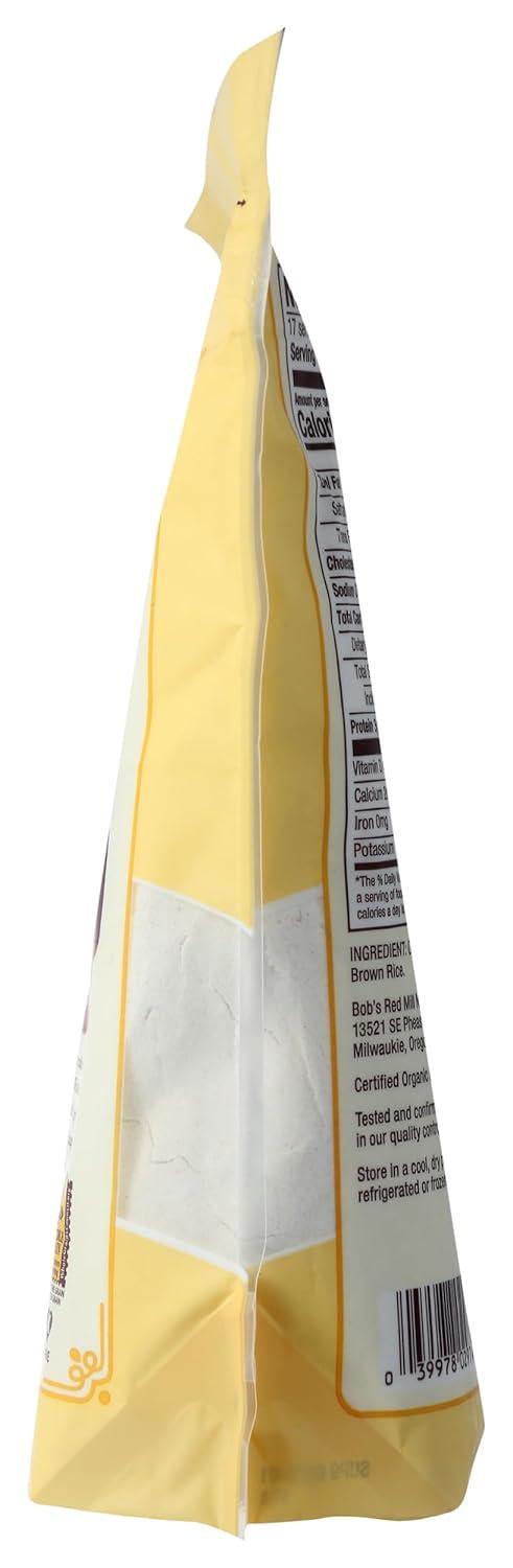 image:imageBobs Red Mill Organic Brown Rice Flour 24oz Pack of 4 Non GMO Whole Grain Vegan Kosher15 Pound Pack of 1