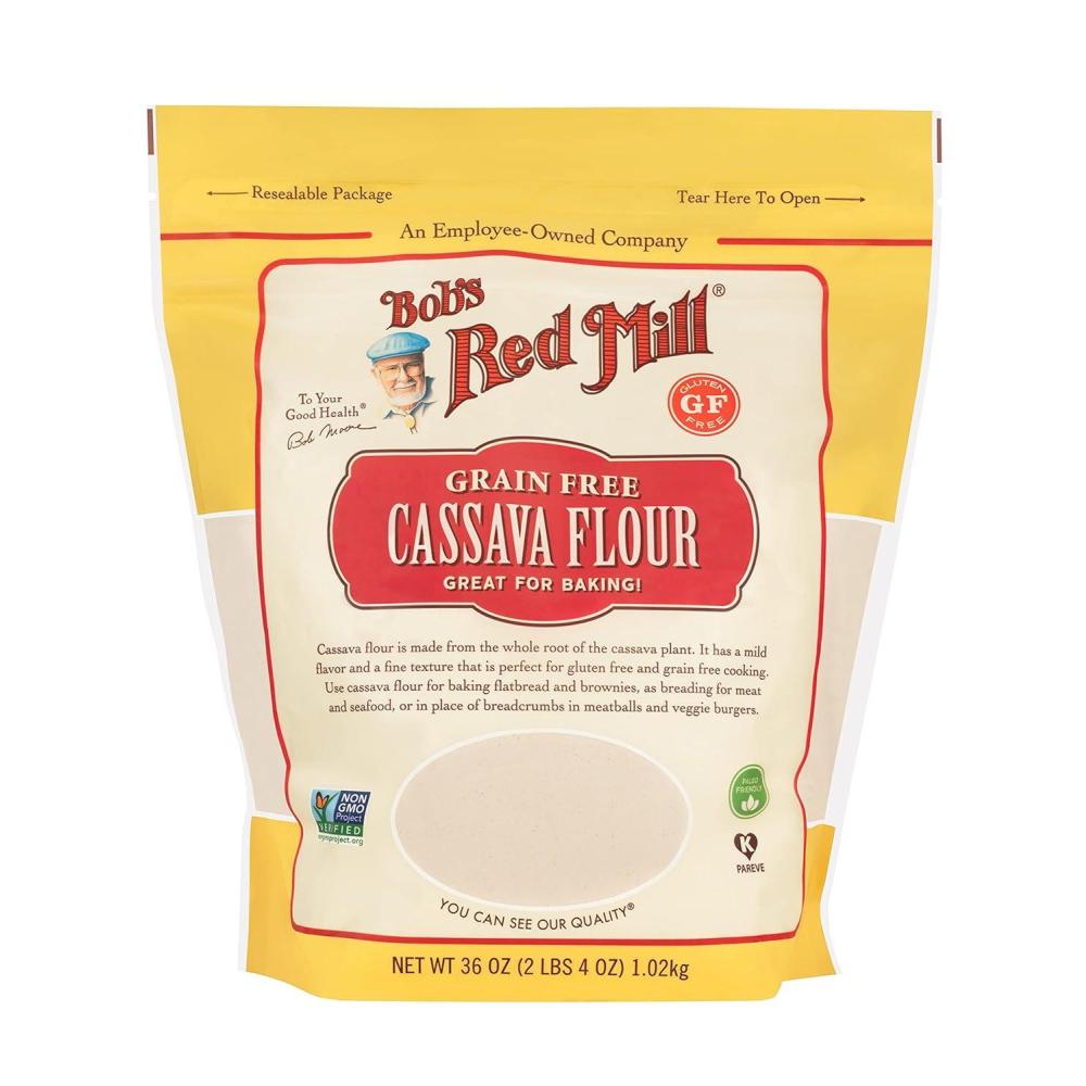 image:imageBobs Red Mill Cassava Flour 20oz Pack of 4  Non GMO Gluten Free Vegan Paleo Friendly KosherResealable