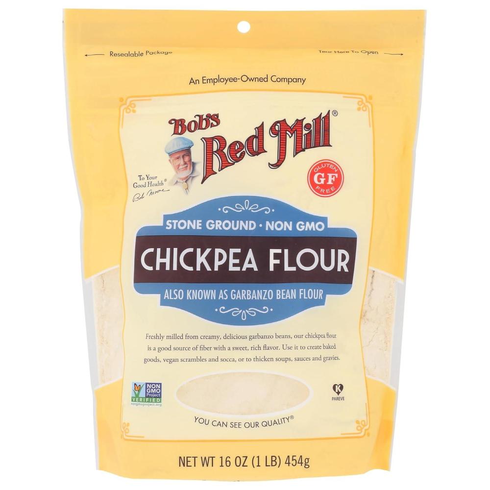 image:imageBobs Red Mill Chickpea Flour 16oz Pack of 4 Non GMO Vegan Keto Friendly Friendly Kosher16 Ounce Pack of 1