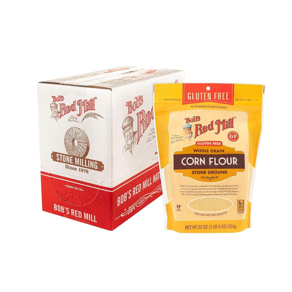 image:imageBobs Red Mill Gluten Free Corn Flour 22oz Pack of 4  Gluten Free Whole Grain Vegan Kosher22 Ounce Pack of 4