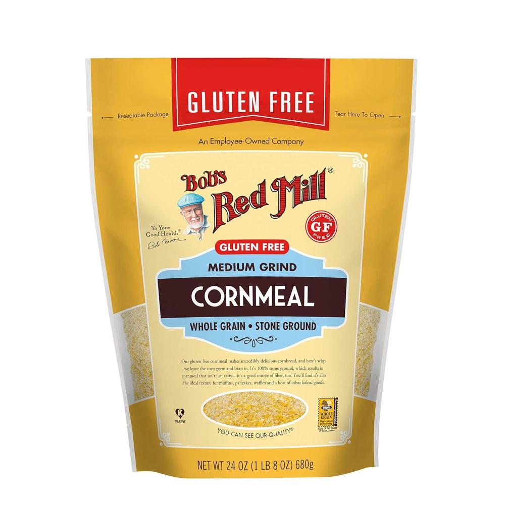 image:imageBobs Red Mill Gluten Free Cornmeal 24oz Pack of 4  Gluten Free Vegan Whole Grain Kosher24 Ounce Pack of 1