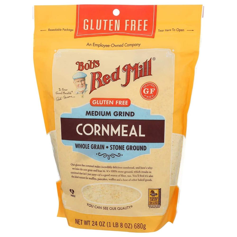 image:imageBobs Red Mill Gluten Free Cornmeal 24oz Pack of 4  Gluten Free Vegan Whole Grain Kosher24 Ounce Pack of 2
