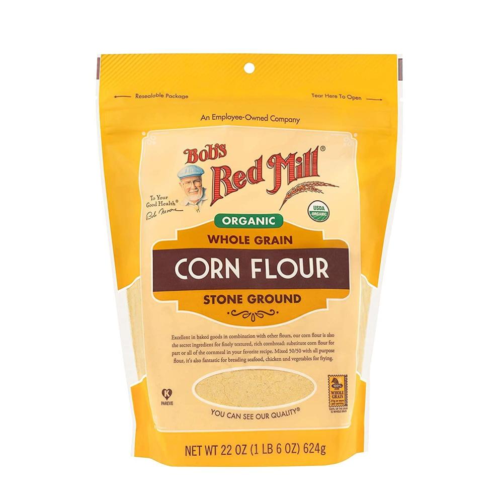 image:imageBobs Red Mill Organic Corn Flour 22oz Pack of 4  Non GMO Whole Grain Vegan Kosher22 Ounce Pack of 1