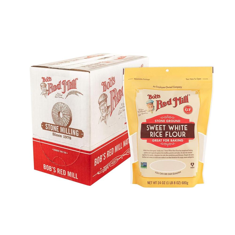 image:imageBobs Red Mill Sweet White Rice Flour 24oz Pack of 4  Non GMO Vegan Kosher24 Ounce Pack of 4