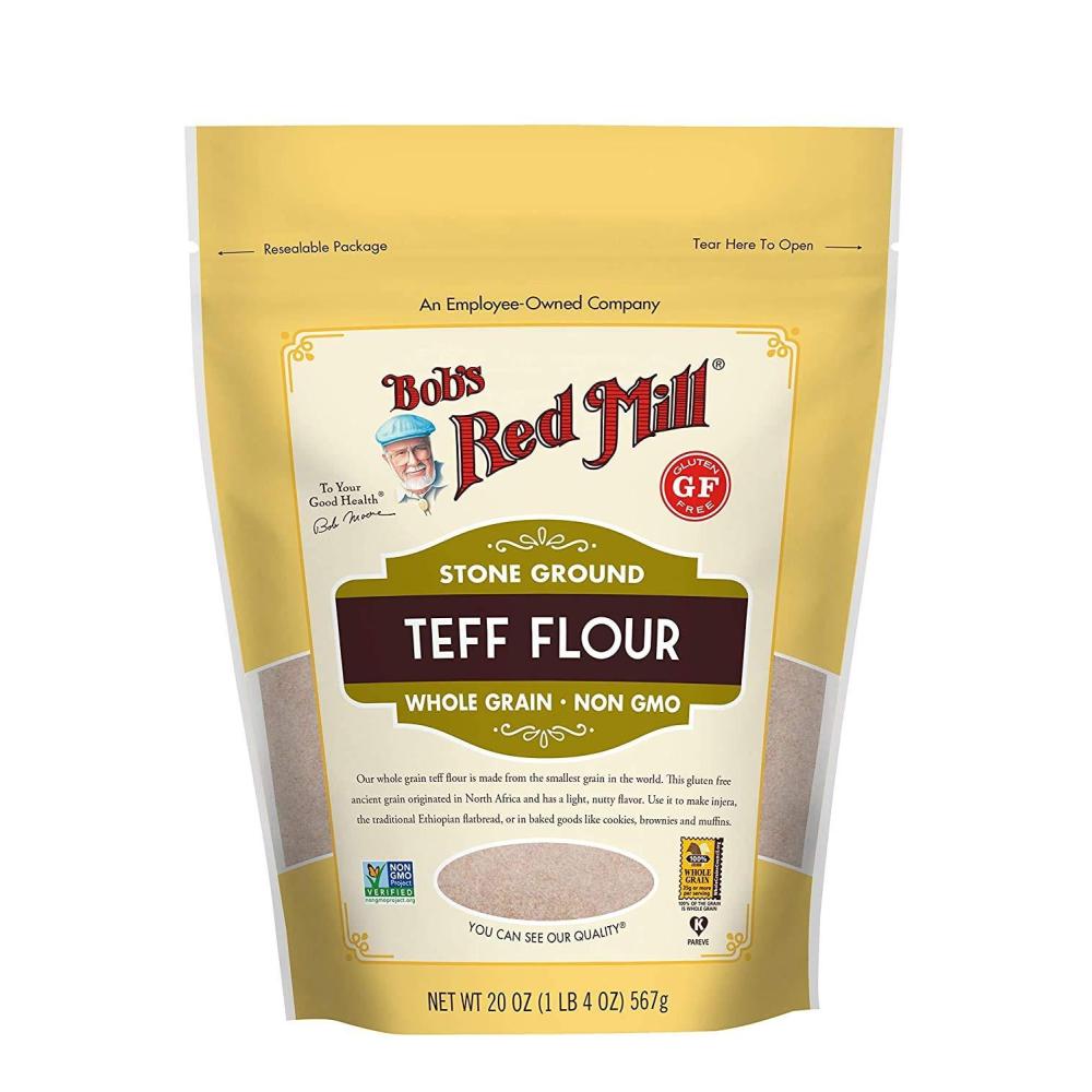 image:imageBobs Red Mill Teff Flour 20oz Pack of 4 Non GMO Whole Grain Vegan KosherResealable